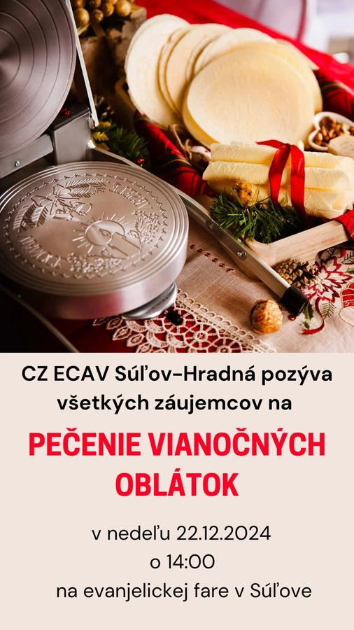 Pečenie vianočných oblátok