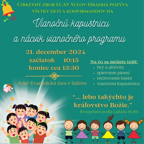 Vianočná kapustnica pre deti