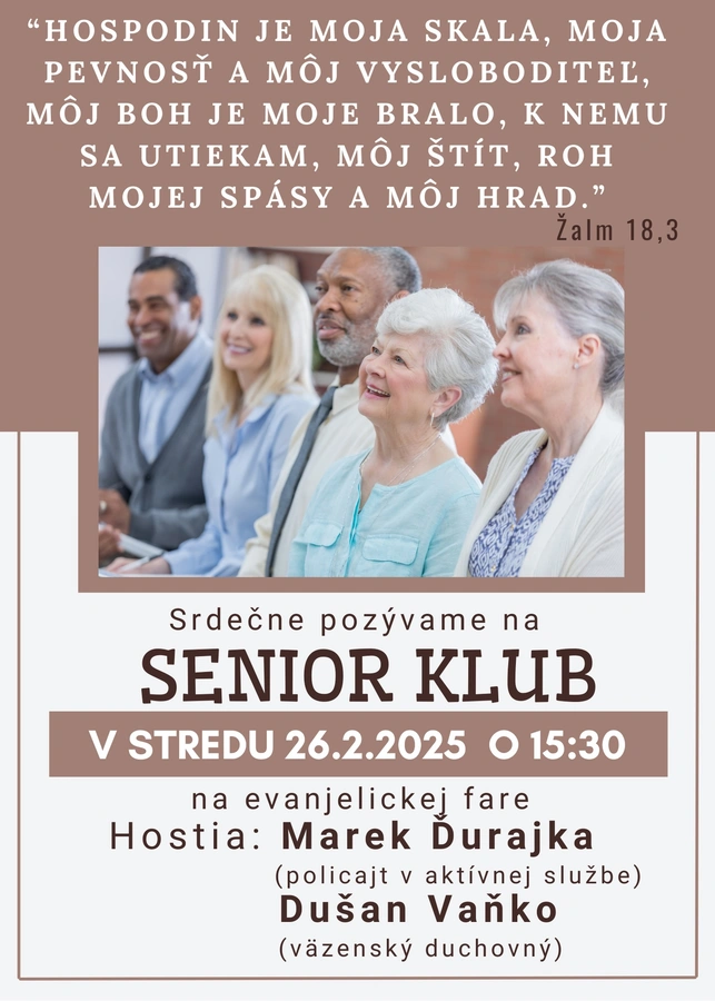 Stretnutie seniorov - február 2025