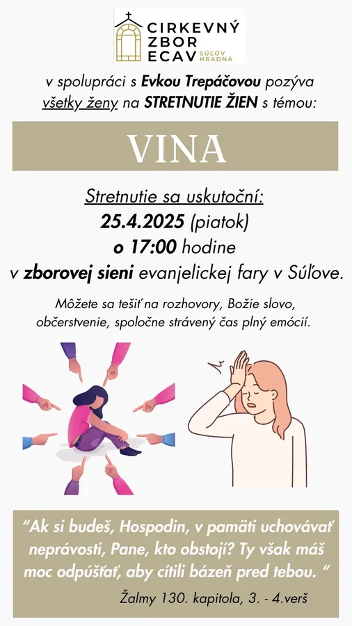 Stretnutie žien APRÍL 2025