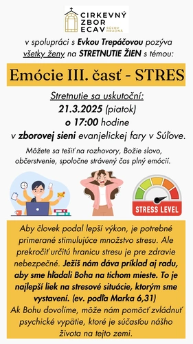 Stretnutie žien - marec 2025