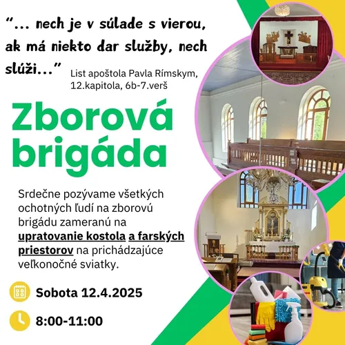 Zborová brigáda pred Veľkonočnými sviatkami 2025