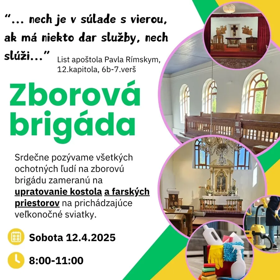 Zborová brigáda pred Veľkonočnými sviatkami 2025