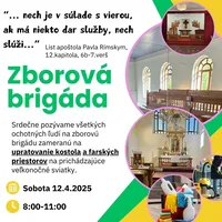 Zborová brigáda pred Veľkonočnými sviatkami 2025